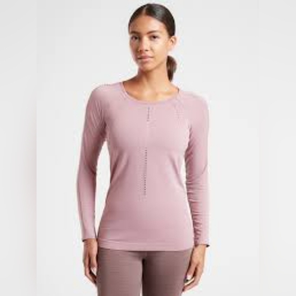 ATHLETA FOOTHILL SEAMLESS LONG SLEEVE TOP Size S